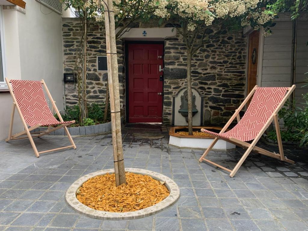 Aux Vieilles Murailles • Charmante Maison & Cour Morlaix Kültér fotó